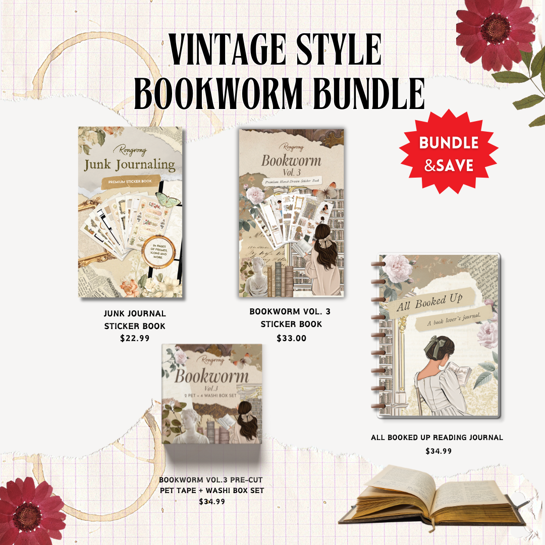 Vintage Style Bookworm Bundle