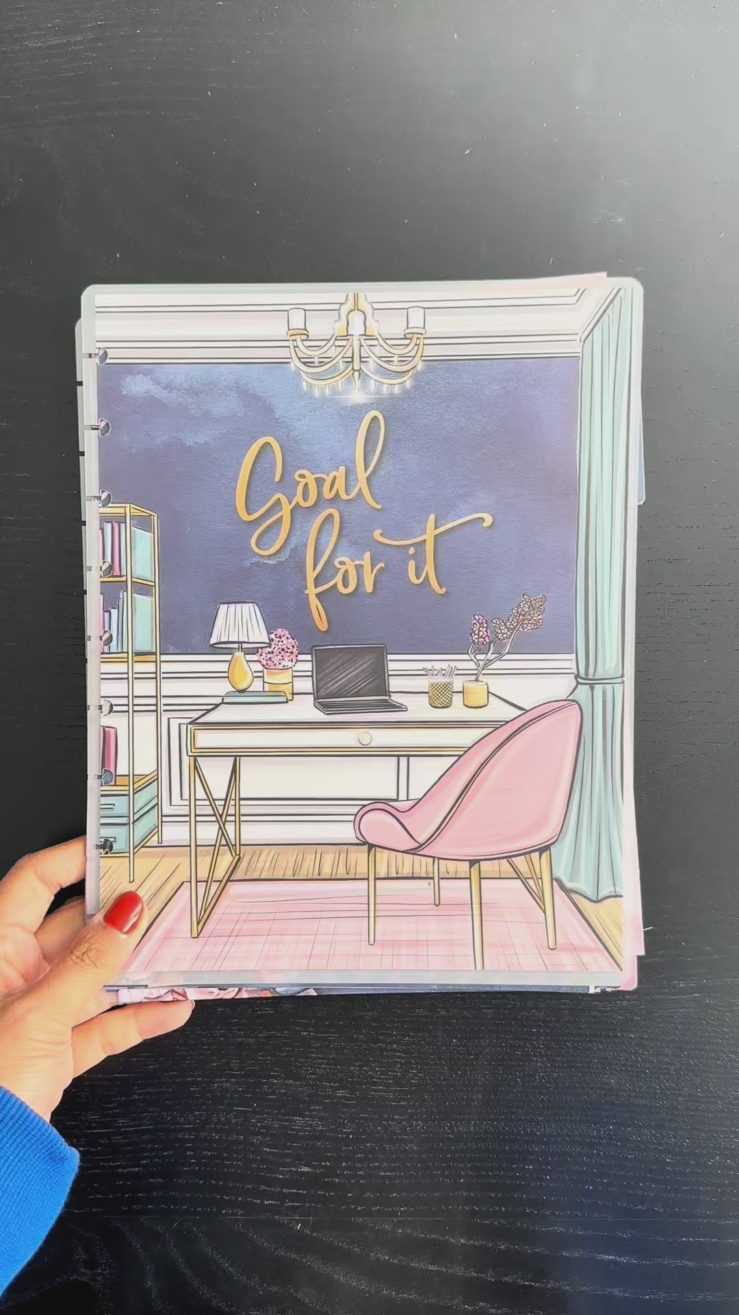 Goal For It Planner Cover + 12-Month Dividers with Tabs