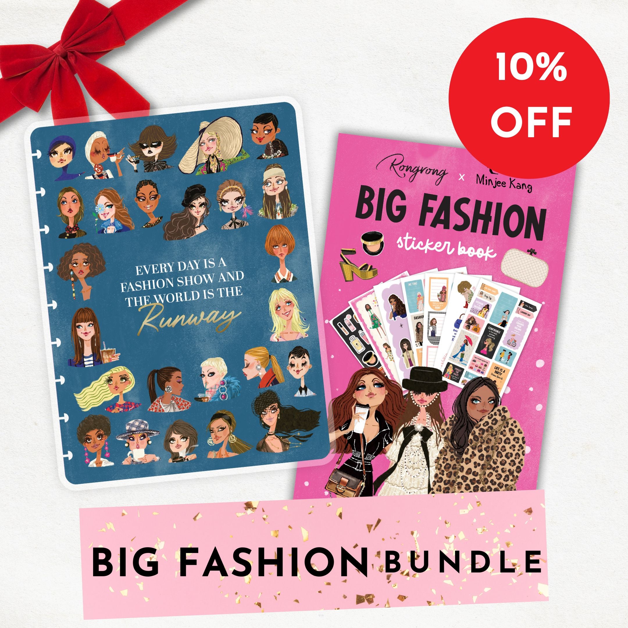 The Rongrong Fashionista Girls Sticker Book for Planners, Calendars,  Journals and Projects – Premium Quality Hand Drawn Full of Dolls –  Scrapbook