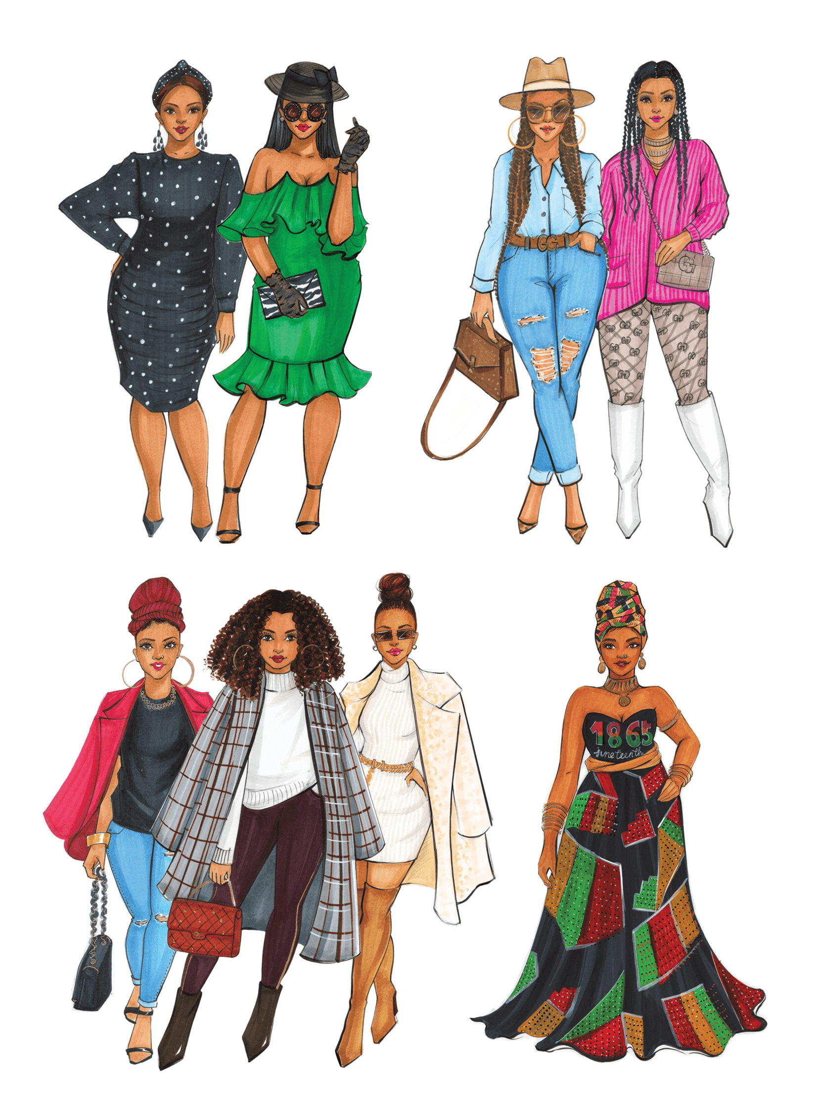 Black Girl Magic sticker pack third edition | Shop Rongrong | Digital Download