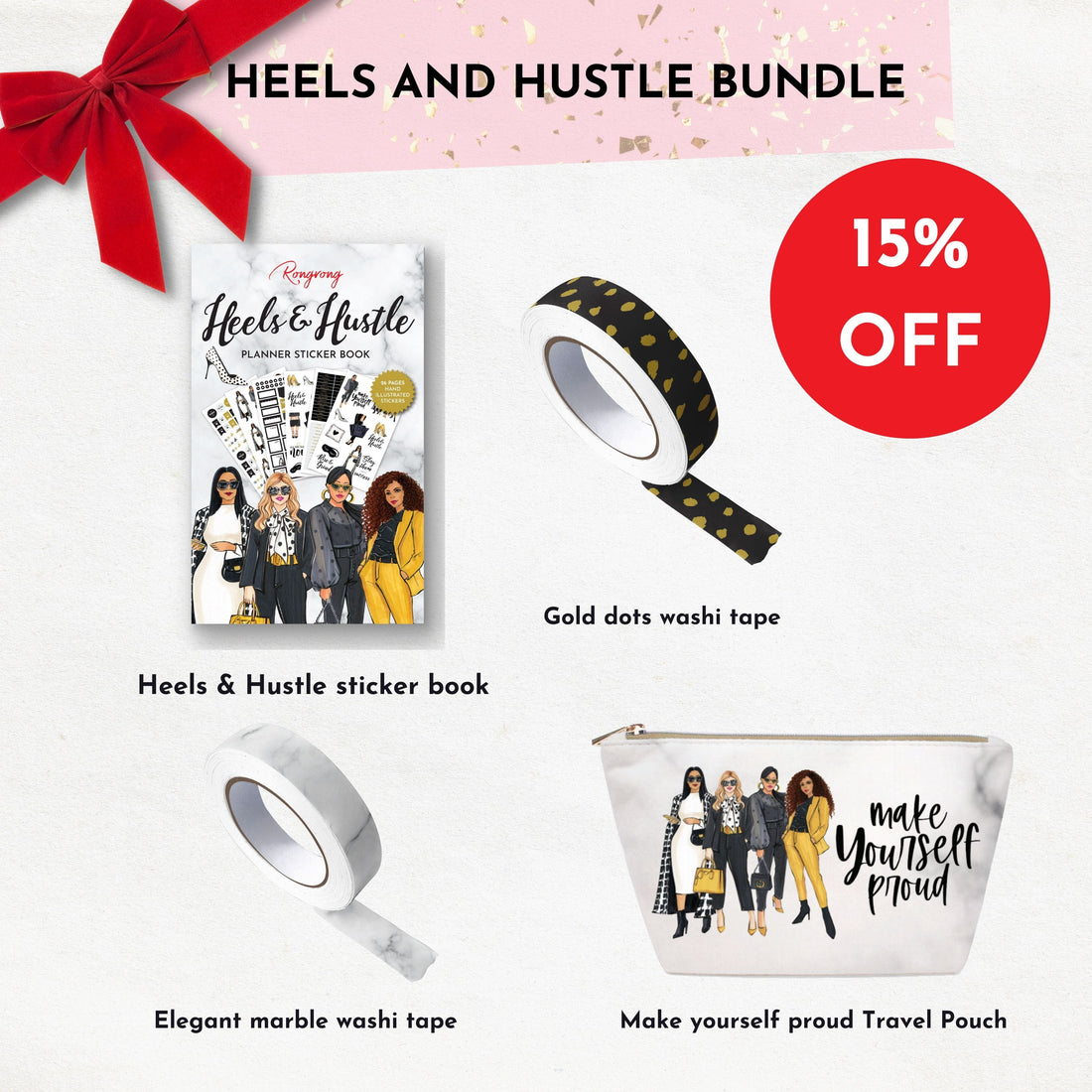 Planner, Washi Tape, Travel Pouch - 15% Off