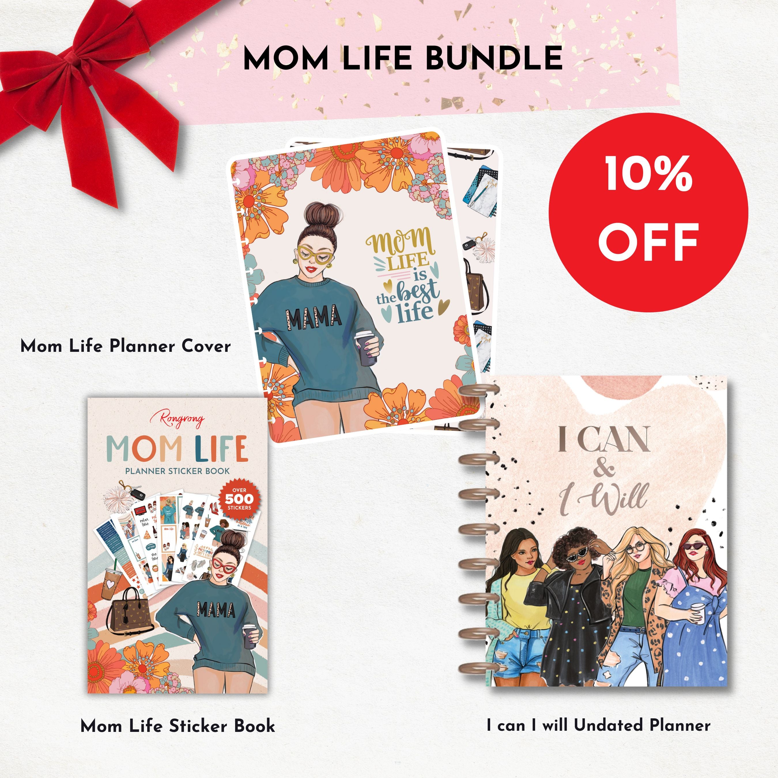 Mom Life Planner Sticker Book