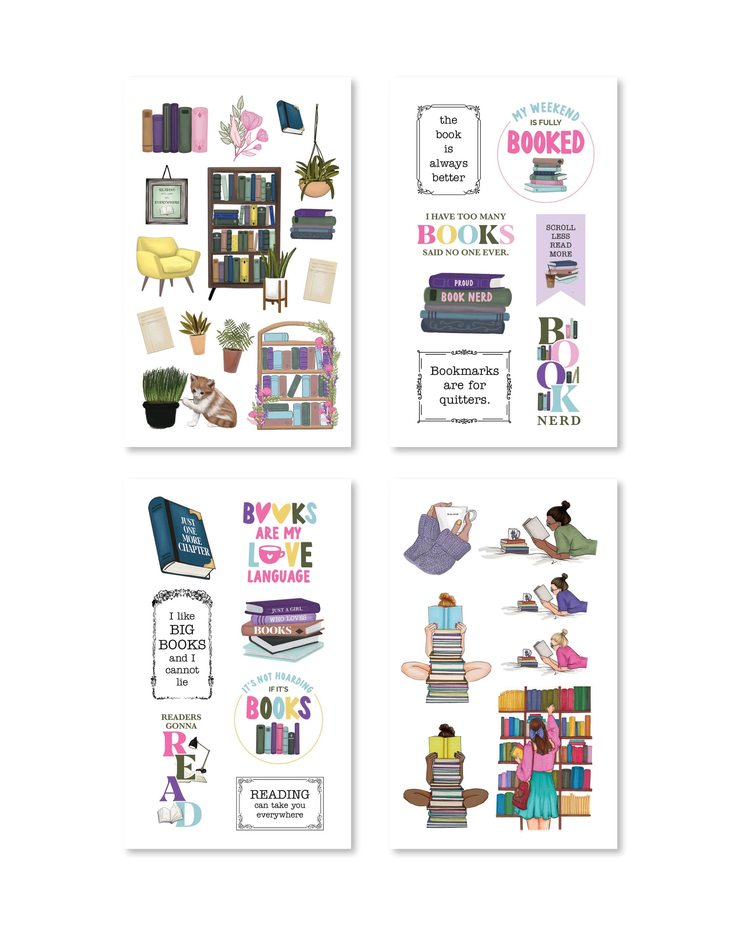 Bookworm Digital Planner Sticker Book - Rongrong DeVoe - Shop Rongrong