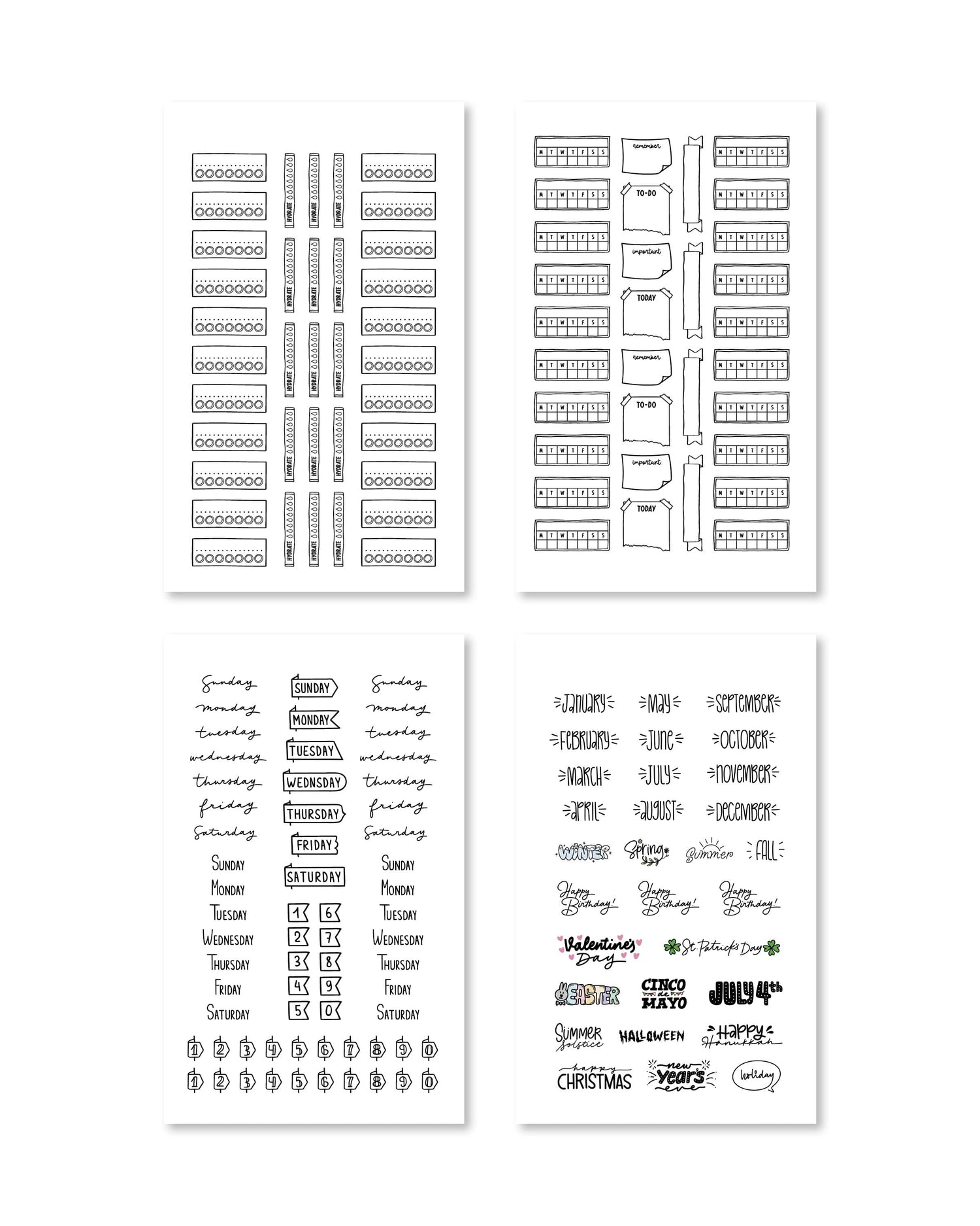 Bullet Journal Digital Sticker Book - Rongrong DeVoe - Shop Rongrong