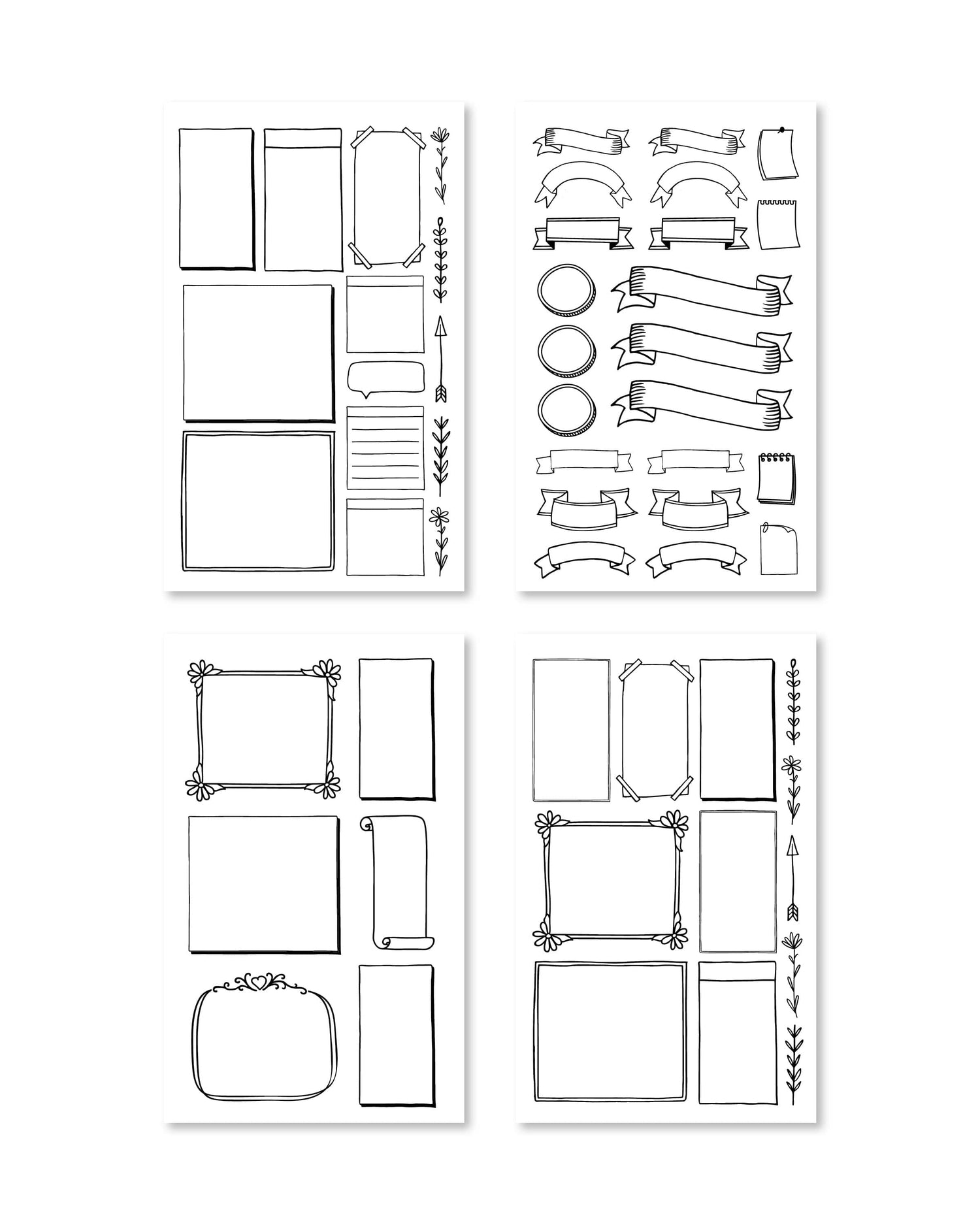 Bullet Journal Digital Sticker Book - Rongrong DeVoe - Shop Rongrong