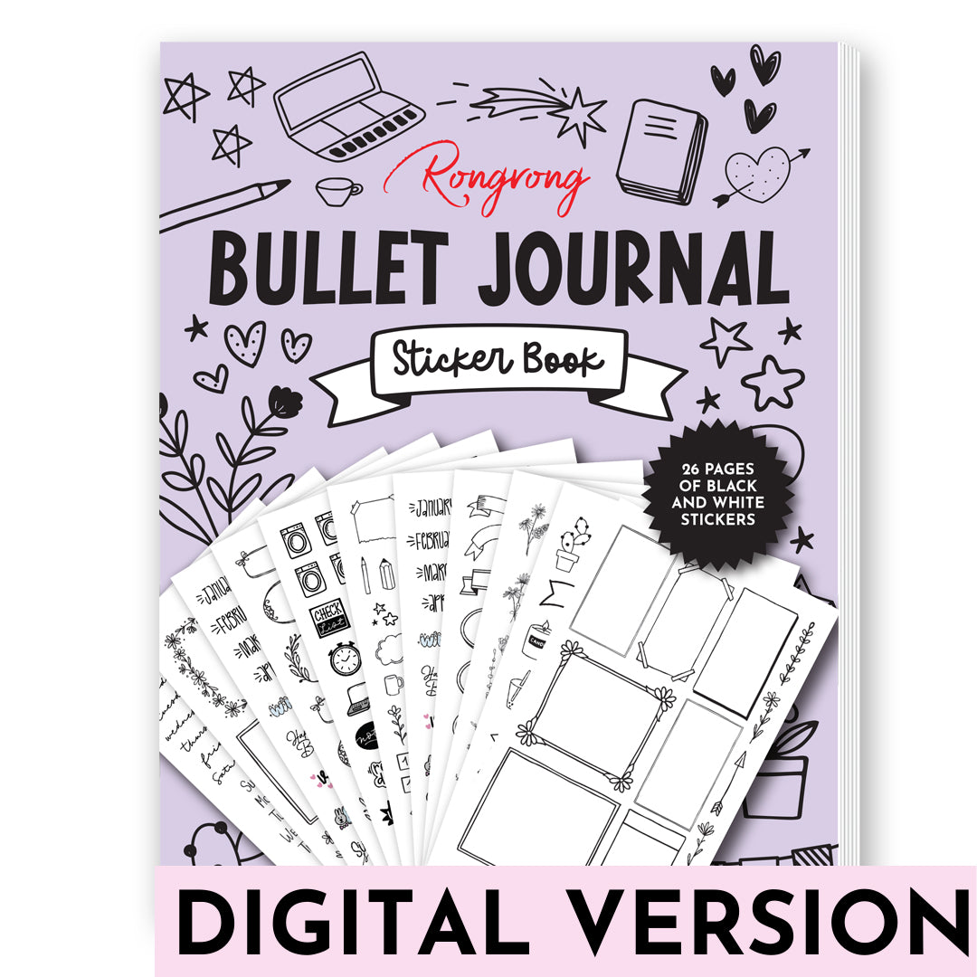 Bullet Journal Digital Planner Stickers, Digital DOWNLOAD