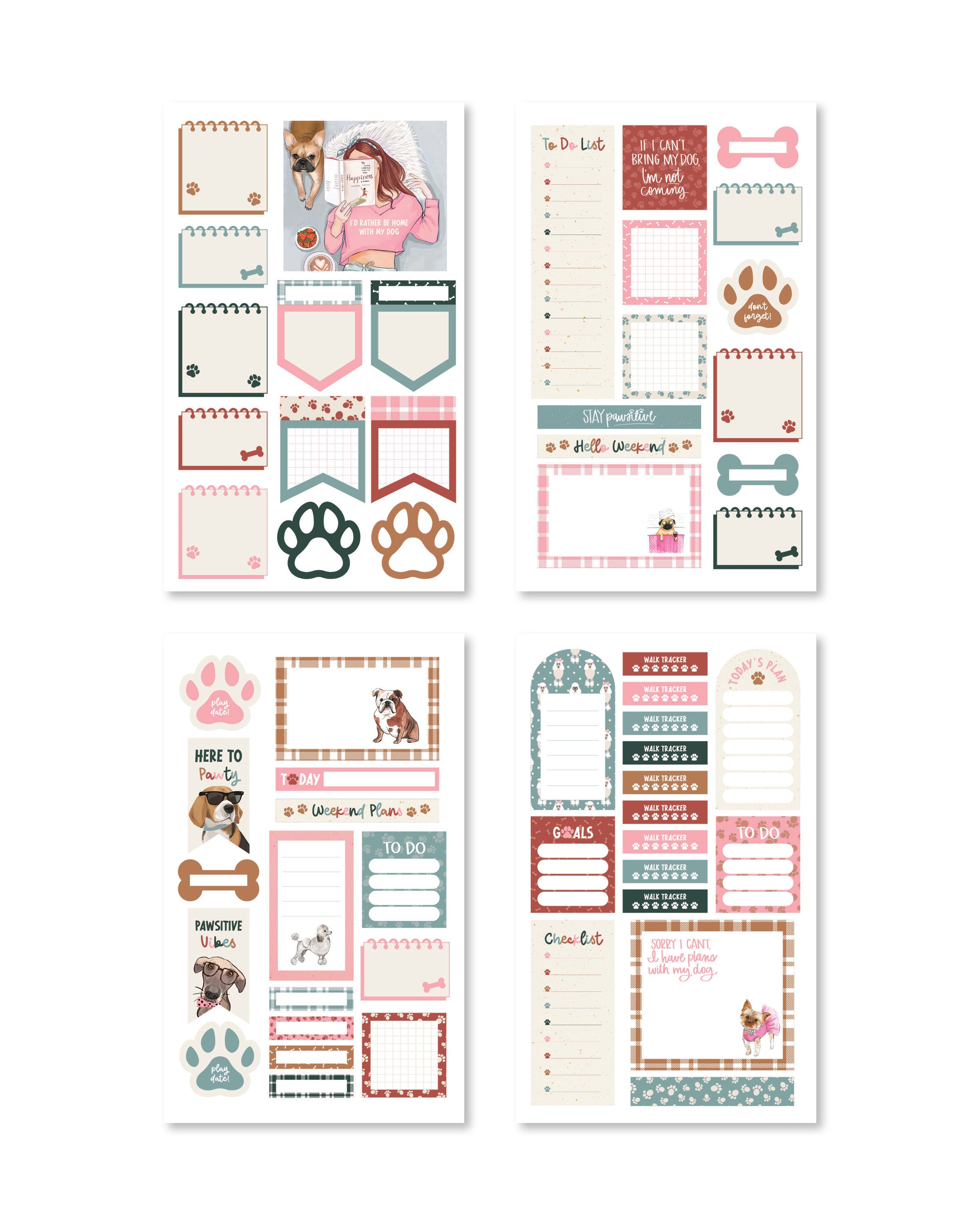 Dog Digital Planner Sticker Book - Shop Rongrong - Rongrong DeVoe