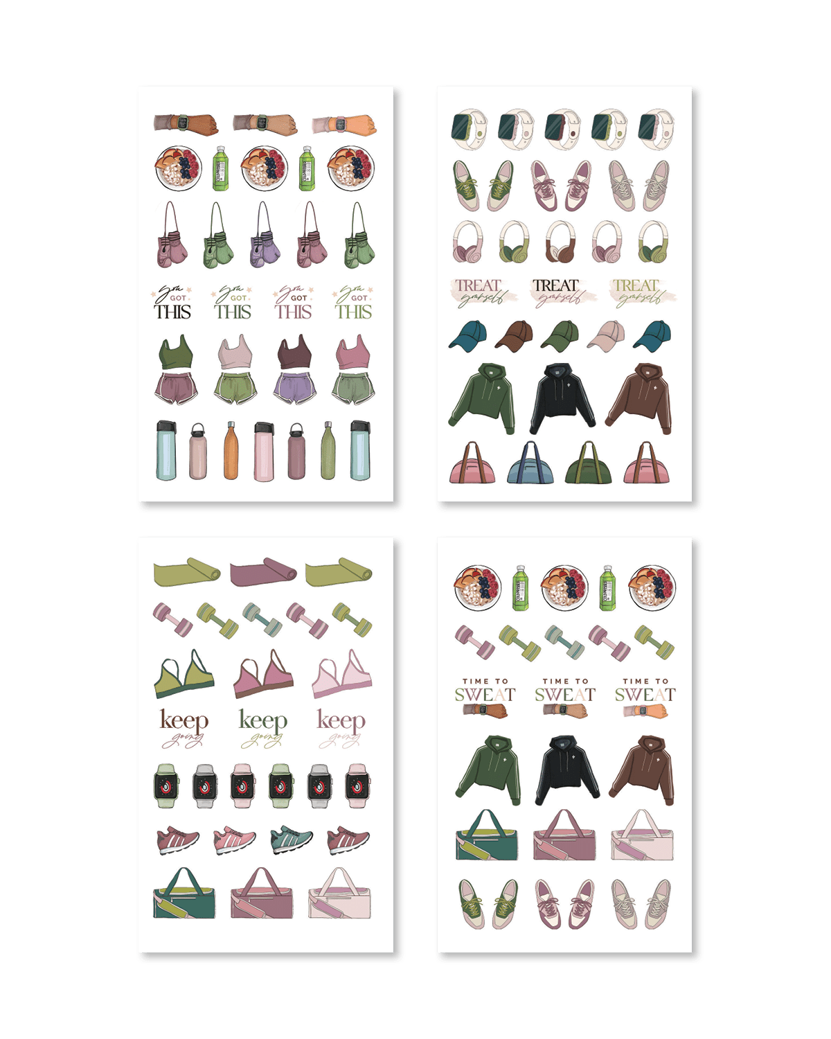 Fitness digital planner sticker book - Rongrong DeVoe - Shop Rongrong