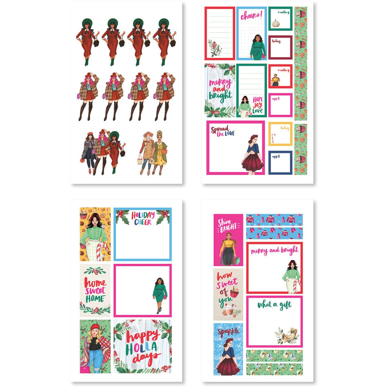 Rongrong x Amy Tangerine Grateful Heart Digital Planner Sticker Book - Shop Rongrong