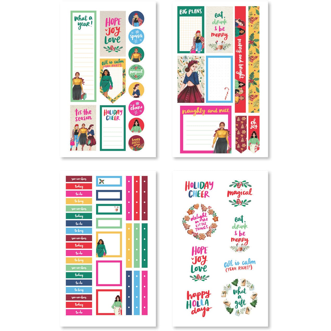 Rongrong x Amy Tangerine Grateful Heart Digital Planner Sticker Book - Shop Rongrong