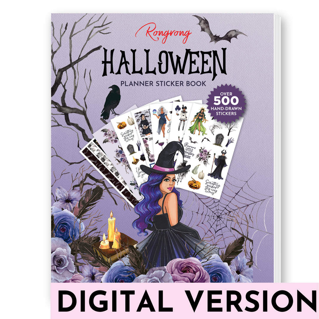 RR Halloween Planner Sticker Book Digital Cover