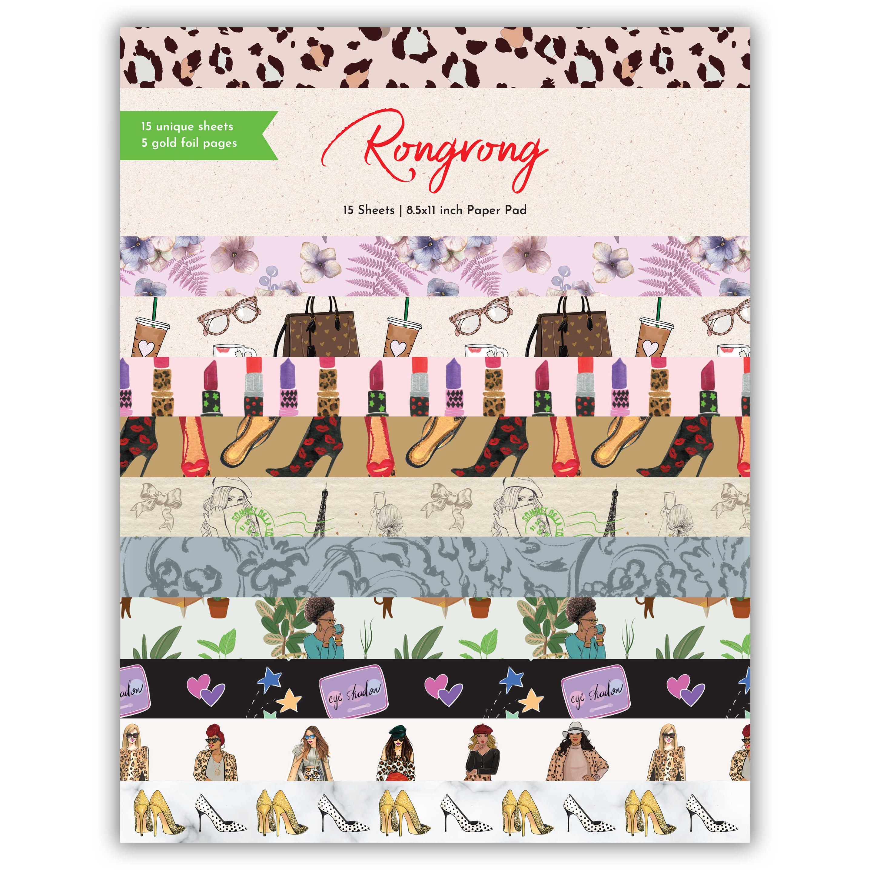 Rongrong Scrapbook Pad, Decorative Scrapbook Paper