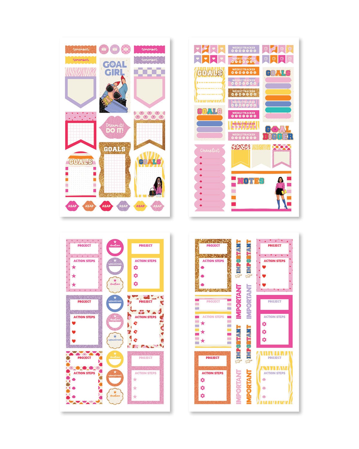 You Goal Girl Digital Planner Sticker Book - Shop Rongrong - Rongrong DeVoe