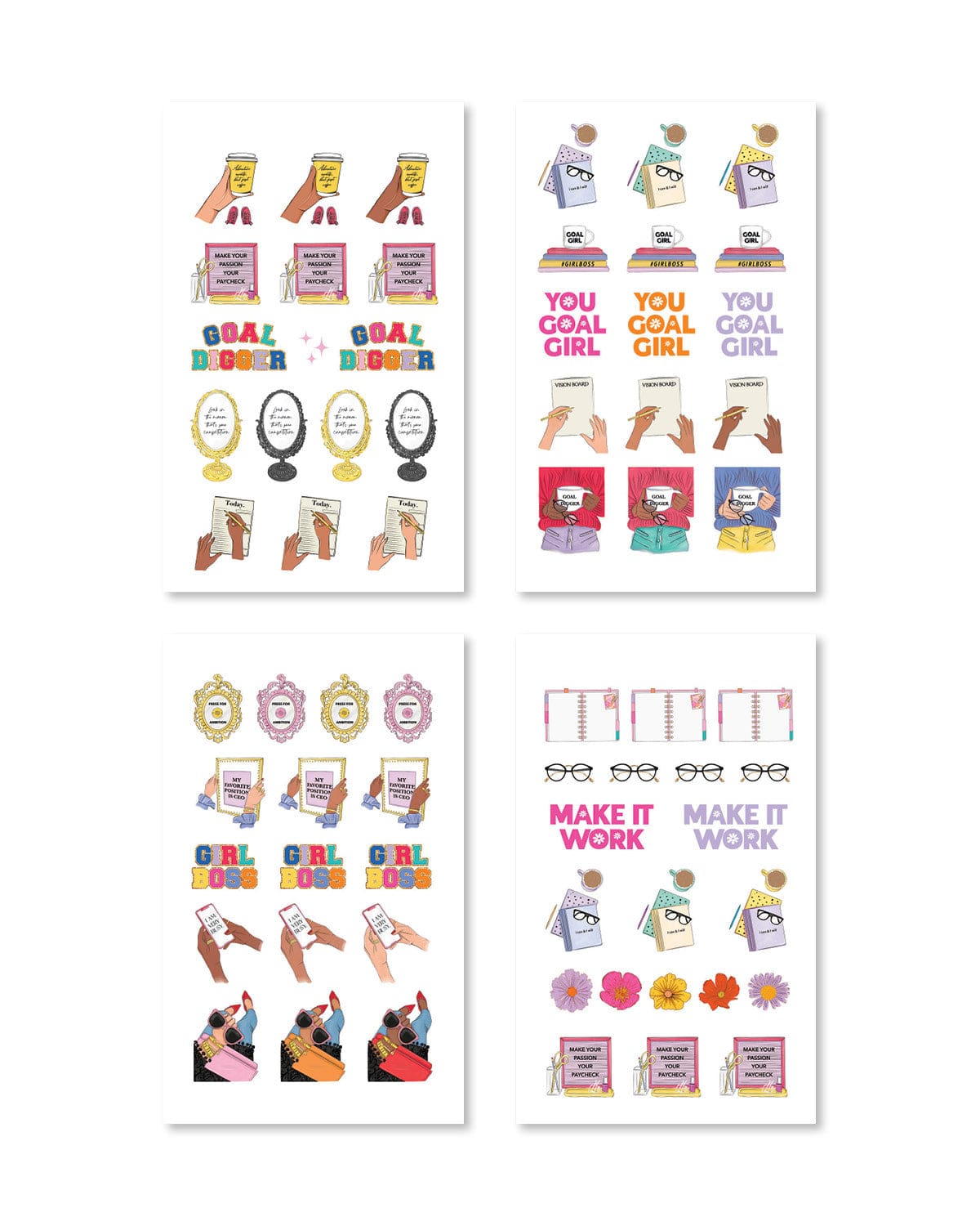 You Goal Girl Digital Planner Sticker Book - Shop Rongrong - Rongrong DeVoe