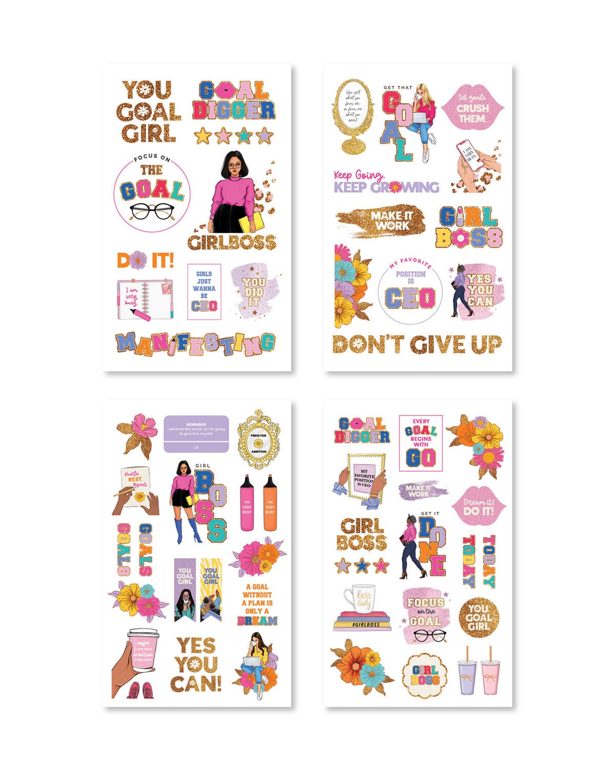 You Goal Girl Digital Planner Sticker Book - Shop Rongrong - Rongrong DeVoe