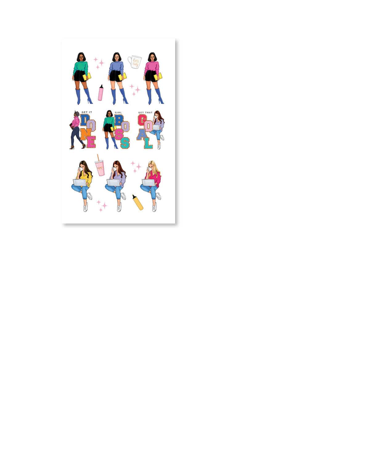 You Goal Girl Digital Planner Sticker Book - Shop Rongrong - Rongrong DeVoe