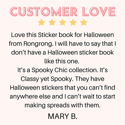Halloween Planner Sticker Book review - shop rongrong