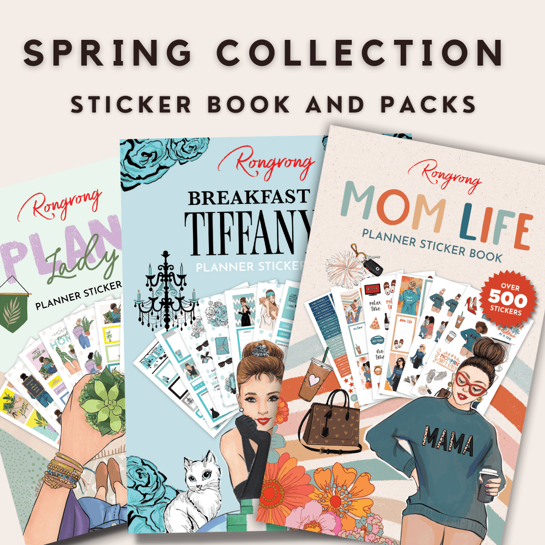 Our Spring/Mother's Day collection is here with 3 new sticker packs 🤩 | New Planner Stickers | Shop Rongrong - Shop Rongrong