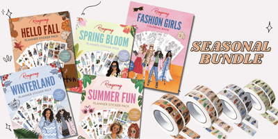 Birthday Collection - All Things Seasonal (Sticker packs, washi tapes, coloring book)