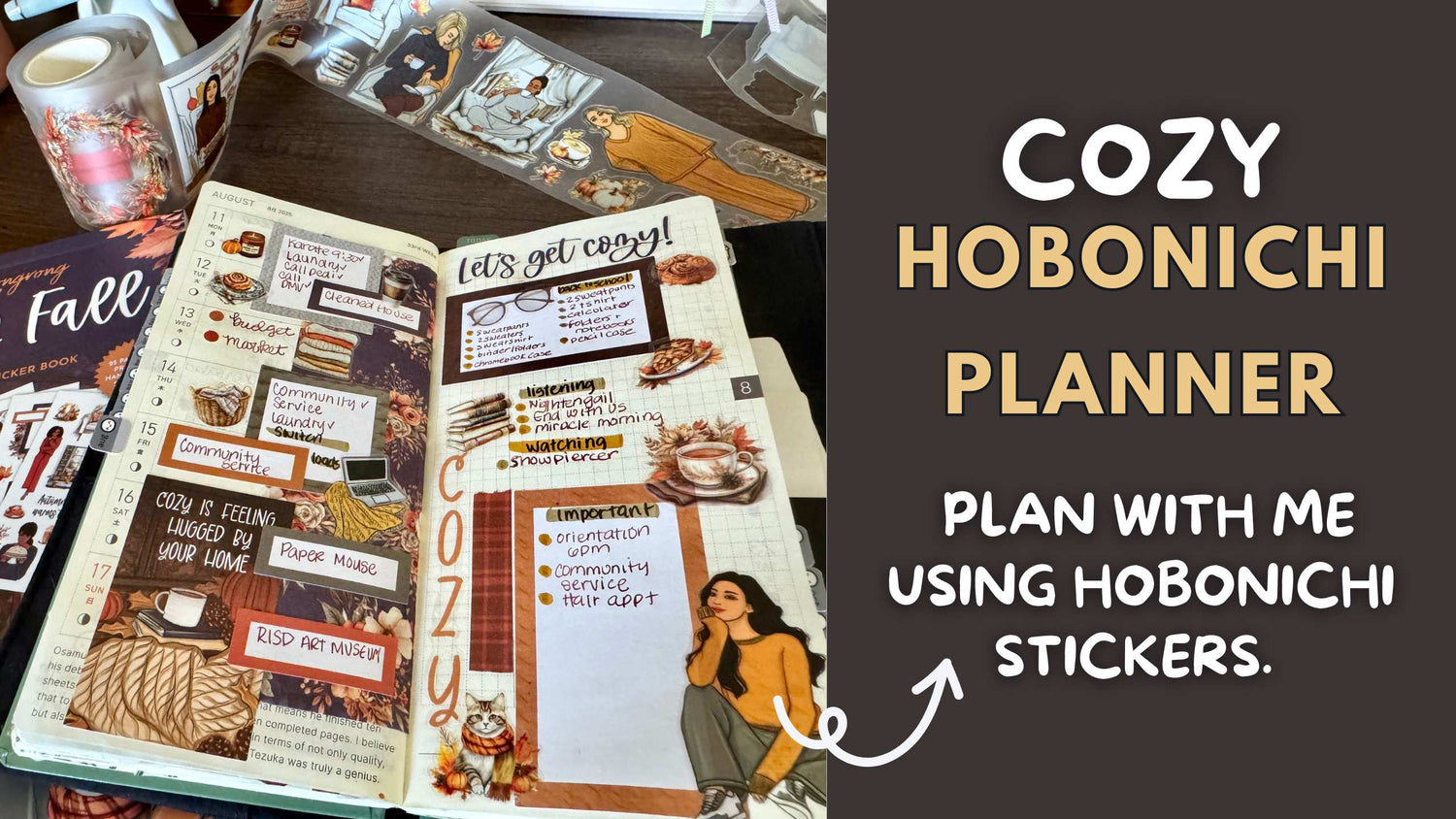Plan a cozy, functional Hobonichi spread