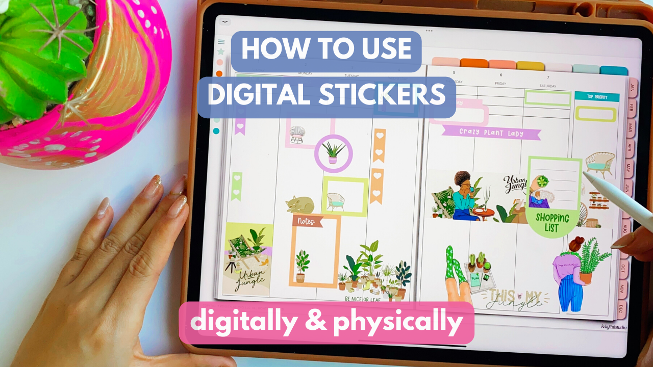 how to use digital stickers blog - shop rongrong