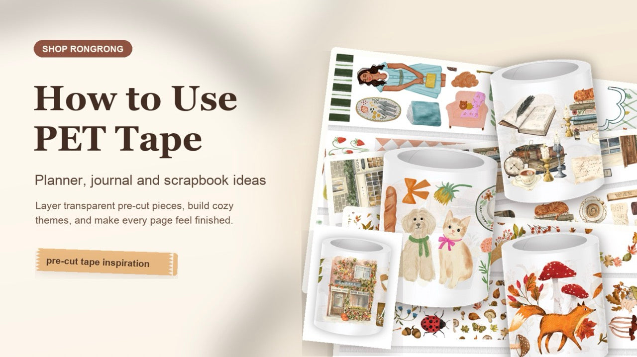 How to Use PET Tape in Your Journal and Planner