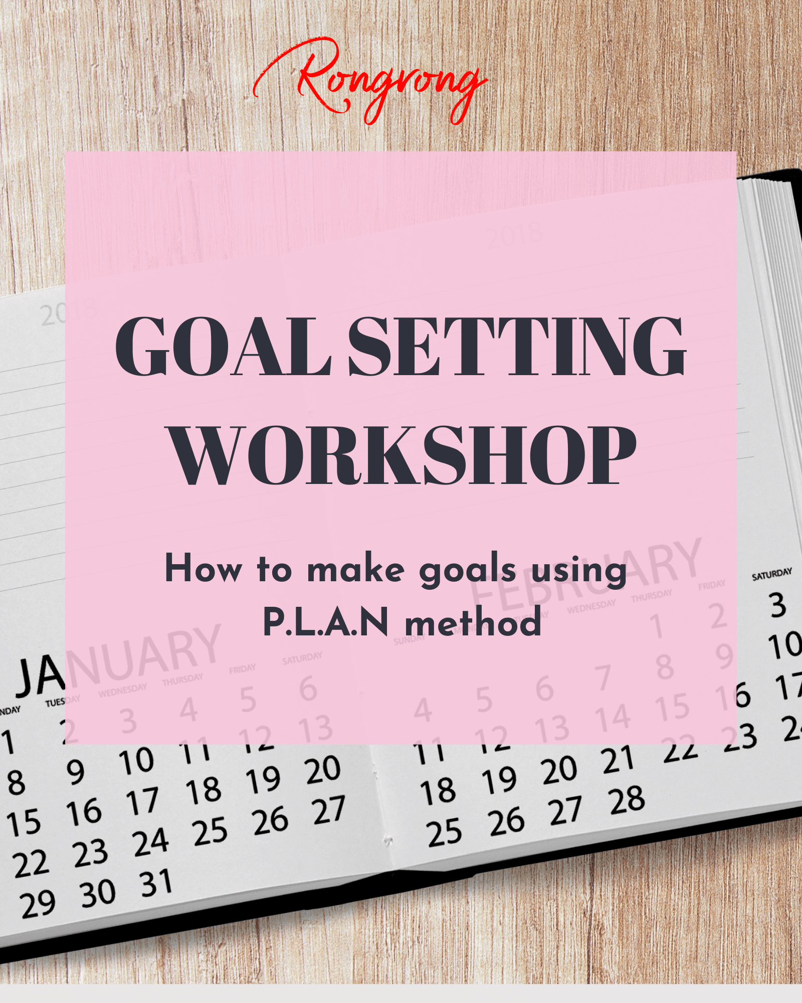 2022 Goal Setting Workshop - Shop Rongrong