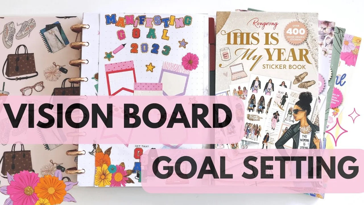 how i make my vision board 2023 - shoprongrong