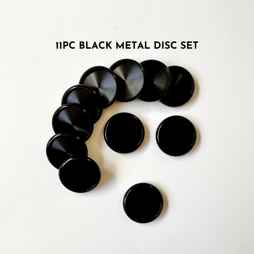 Black Metal Planner Disc Set [11 PC]