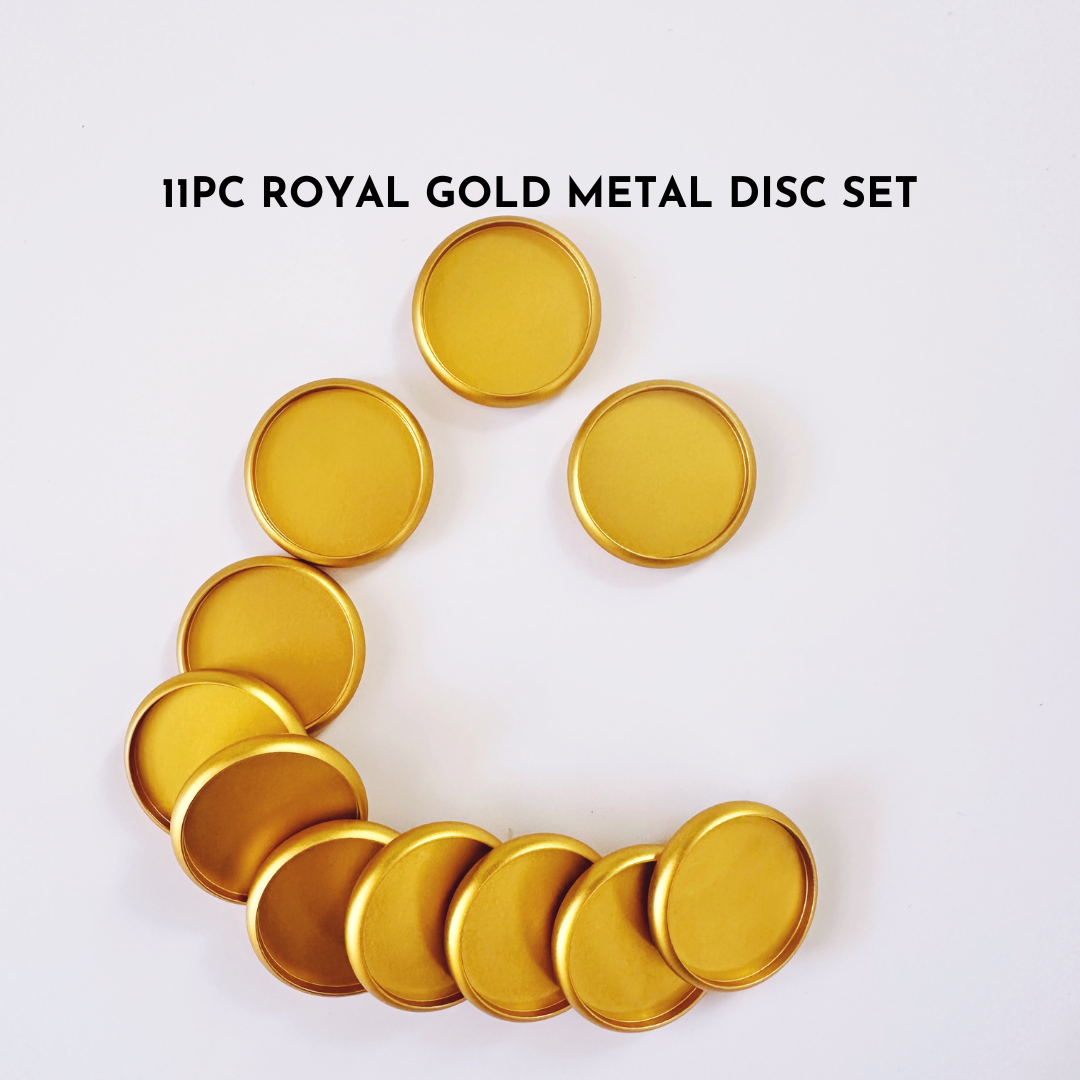 11-piece Royal Gold Metal Disc Set