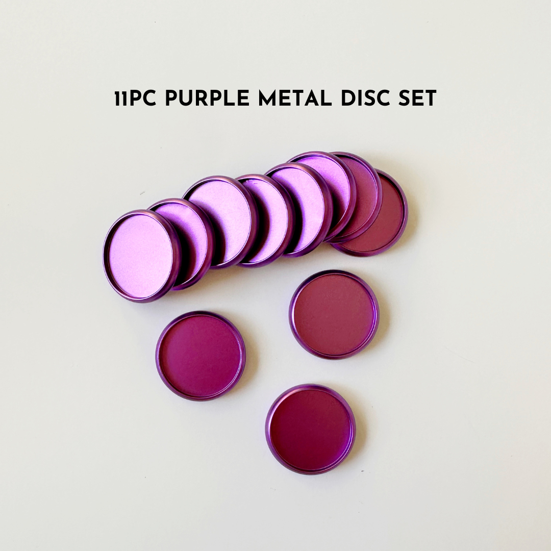 Purple Metal Planner Disc Set [11 PC]