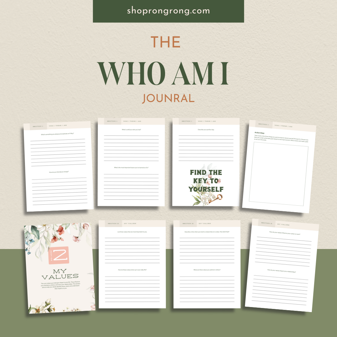 Shop Rongrong The Who Am I Digital Planner  for new year resolution