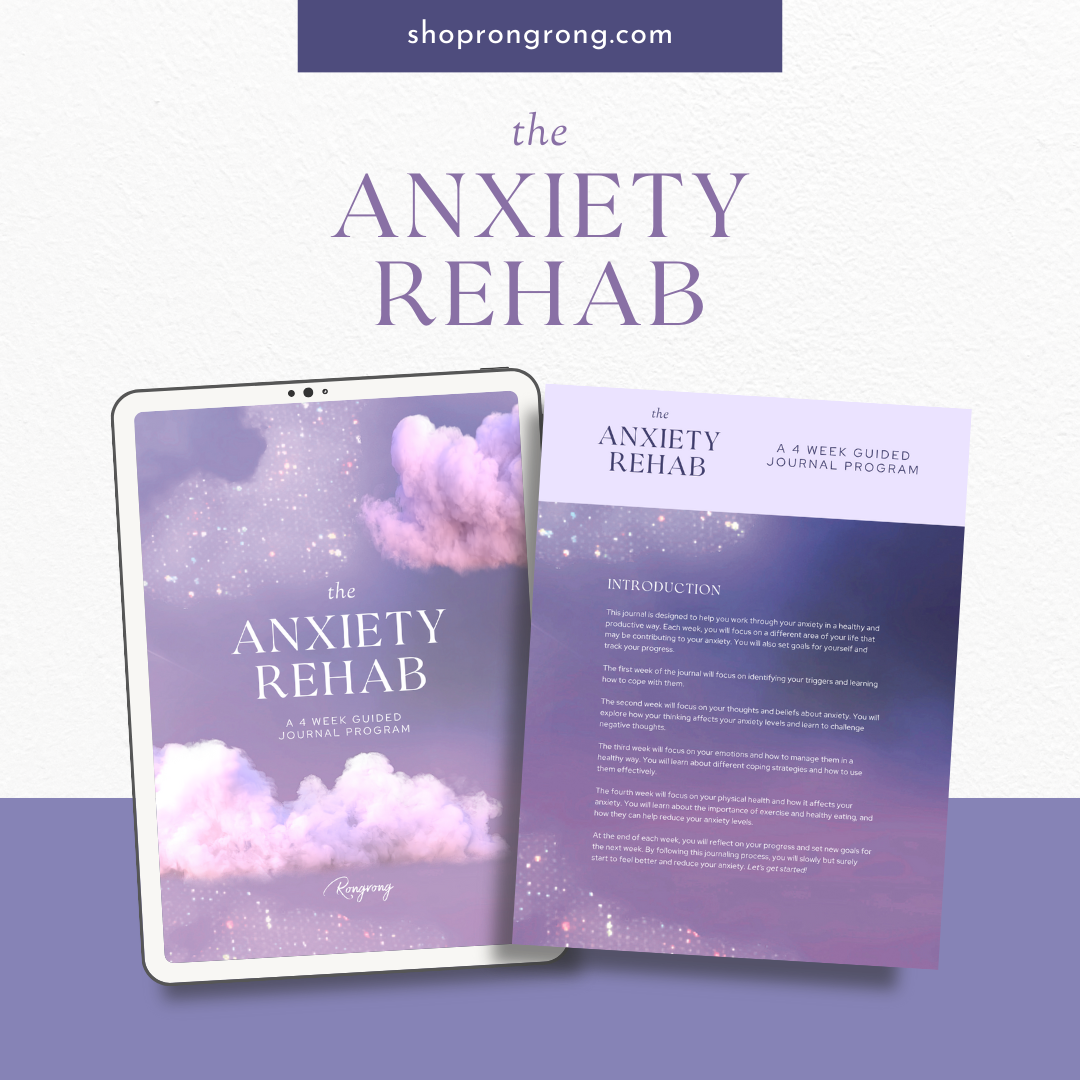 Shop Rongrong The Anxiety Rehab Journal  for good notes