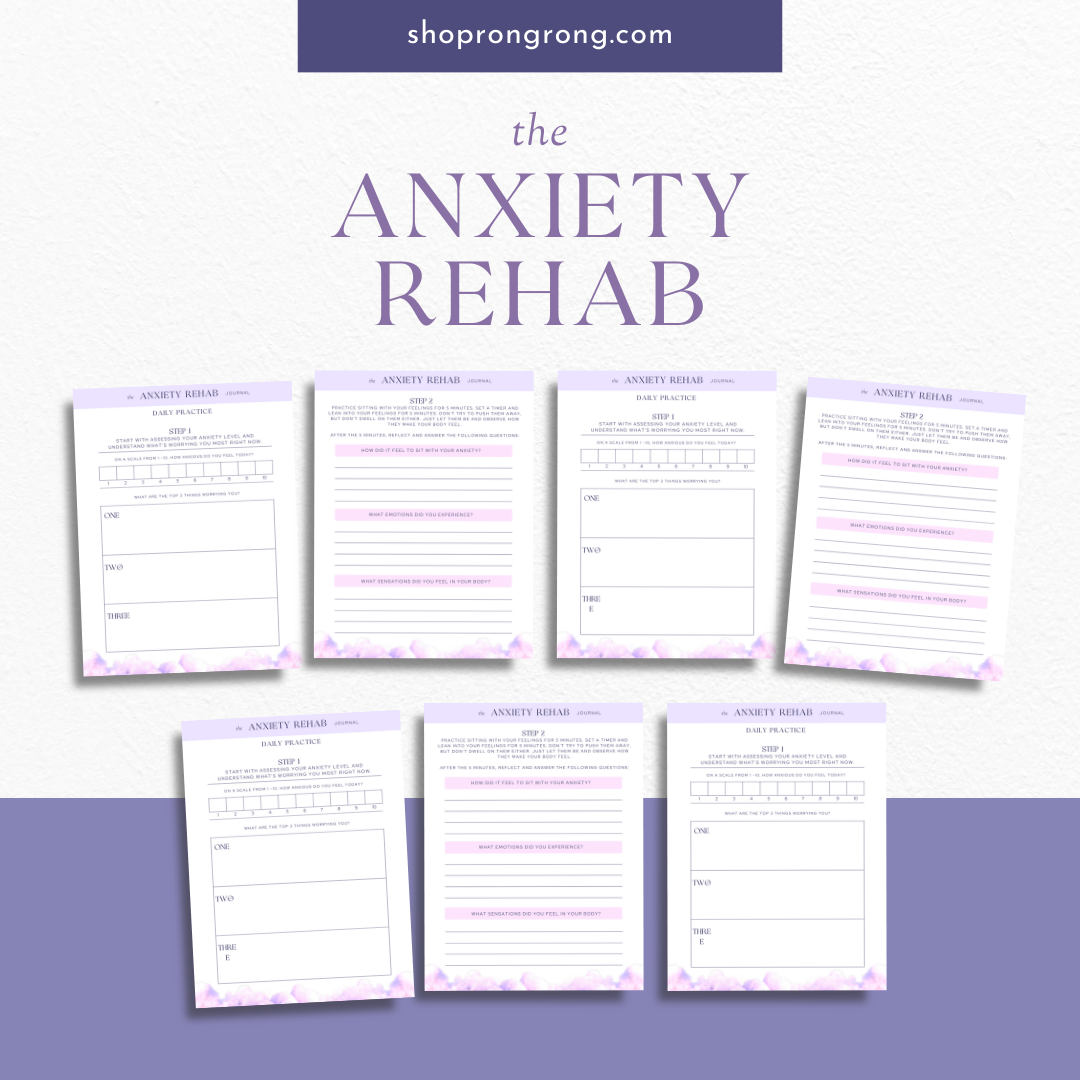 Shop Rongrong The Anxiety Rehab Digital Journal 
