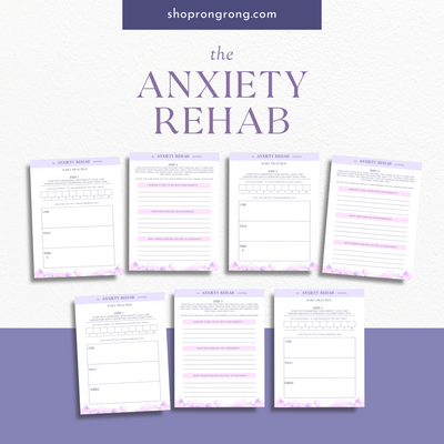 Shop Rongrong The Anxiety Rehab Journal  for Anxiety