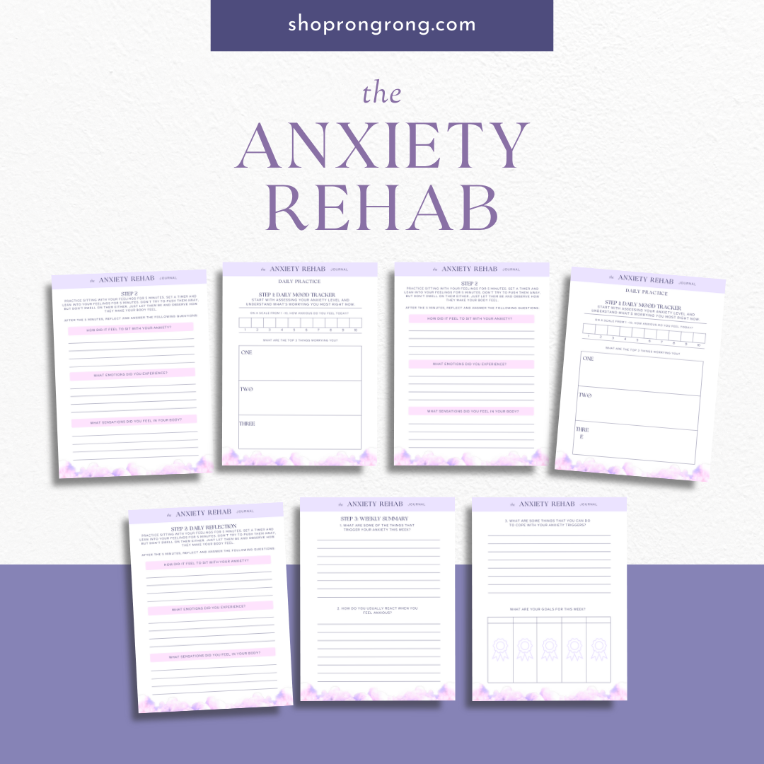 Shop Rongrong The Anxiety Rehab Journal  for self love