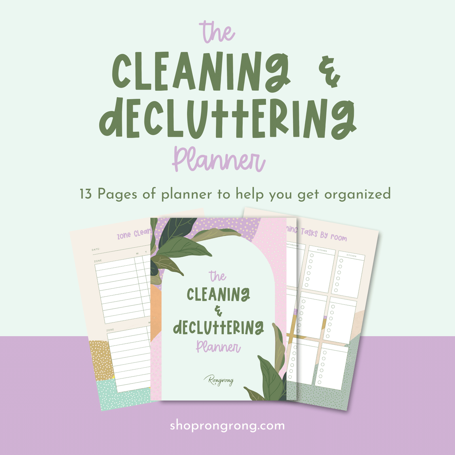 The Cleaning &amp; Decluttering Planner - Shop Rongrong