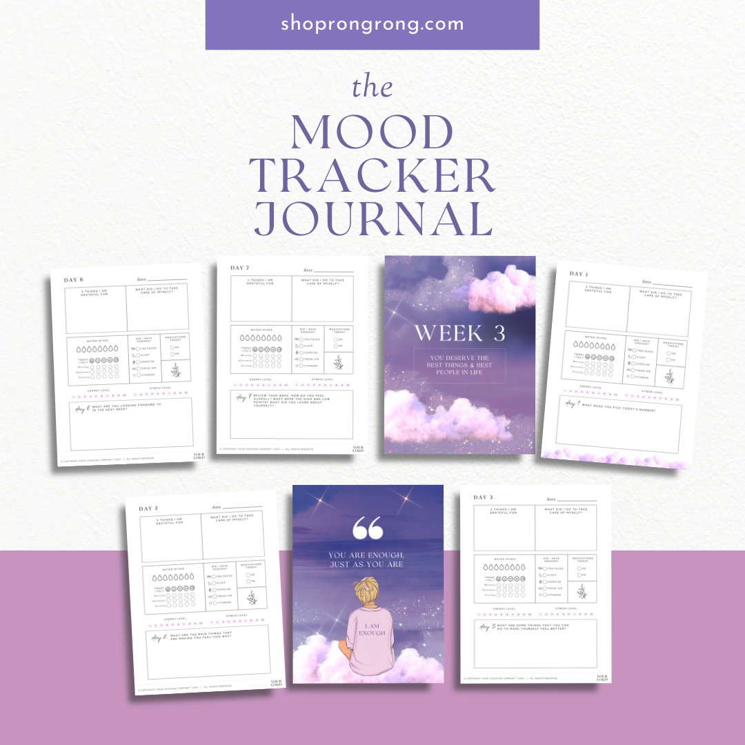 Shop Rongrong The Mood Tracker Digital Journal for self love