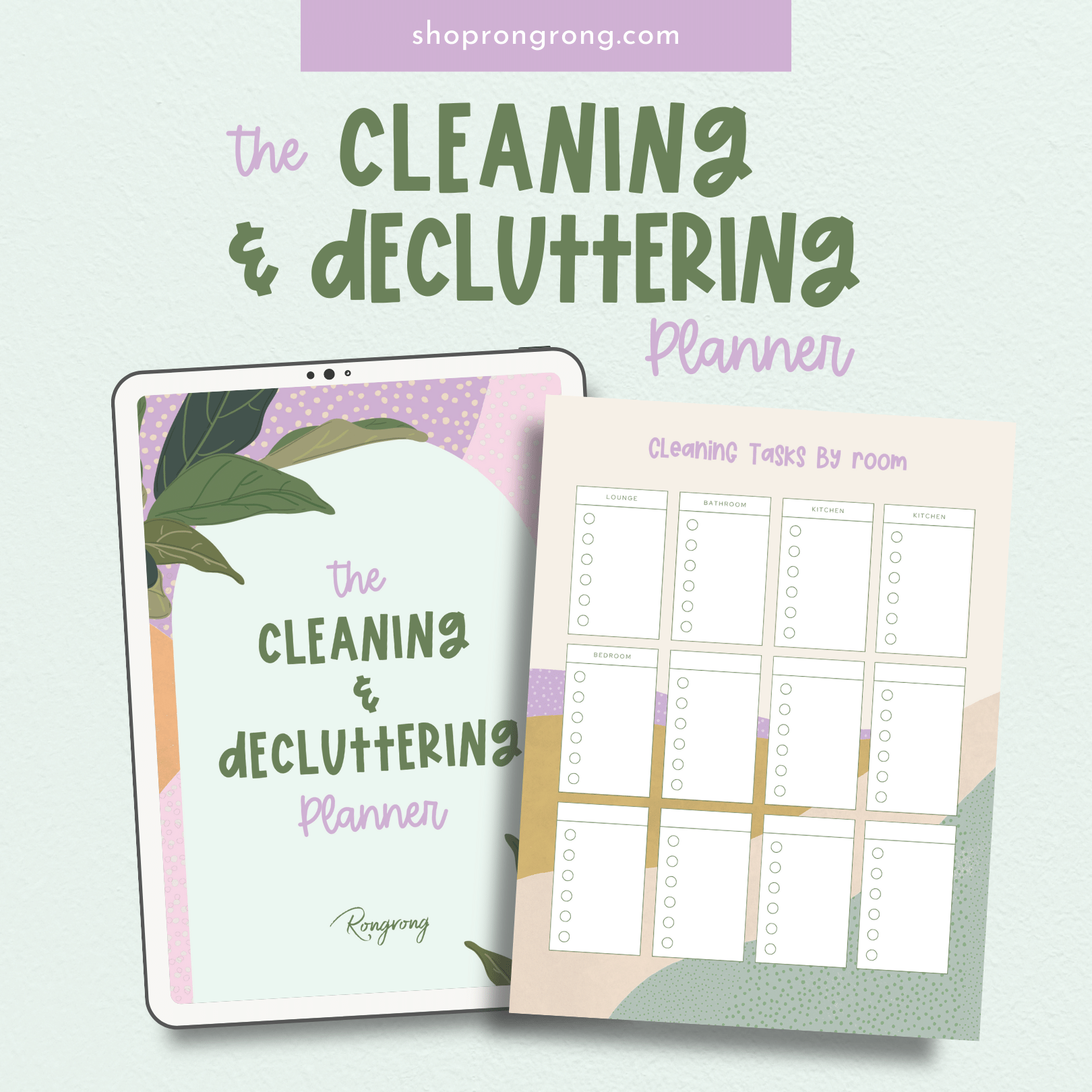 The Cleaning &amp; Decluttering Planner - Shop Rongrong