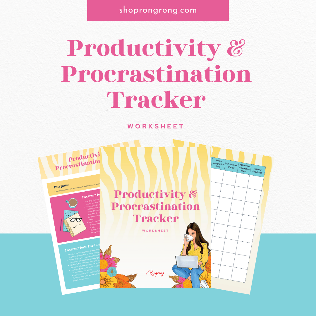 Shop Rongrong Productivity & Procrastination Tracker Worksheet for iPad