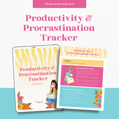 Shop Rongrong Productivity & Procrastination Tracker Worksheet for Planner