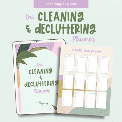 The Cleaning & Decluttering Planner - Shop Rongrong