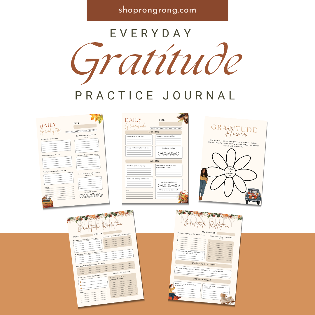 Mindfulness and gratitude digital journal for iPad and GoodNotes