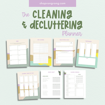 The Cleaning &amp; Decluttering Planner - Shop Rongrong