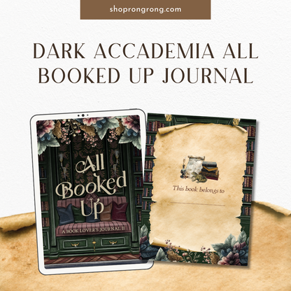 Shop Rongrong Dark Academia All Booked Up Journal [DOWNLOAD]