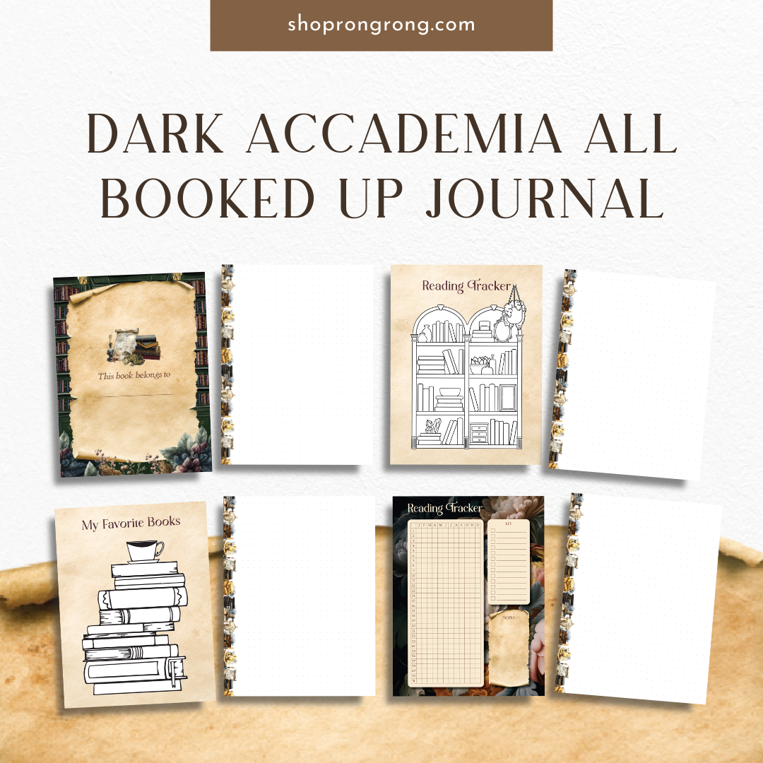 Shop Rongrong Dark Academia All Booked Up Journal [DOWNLOAD]