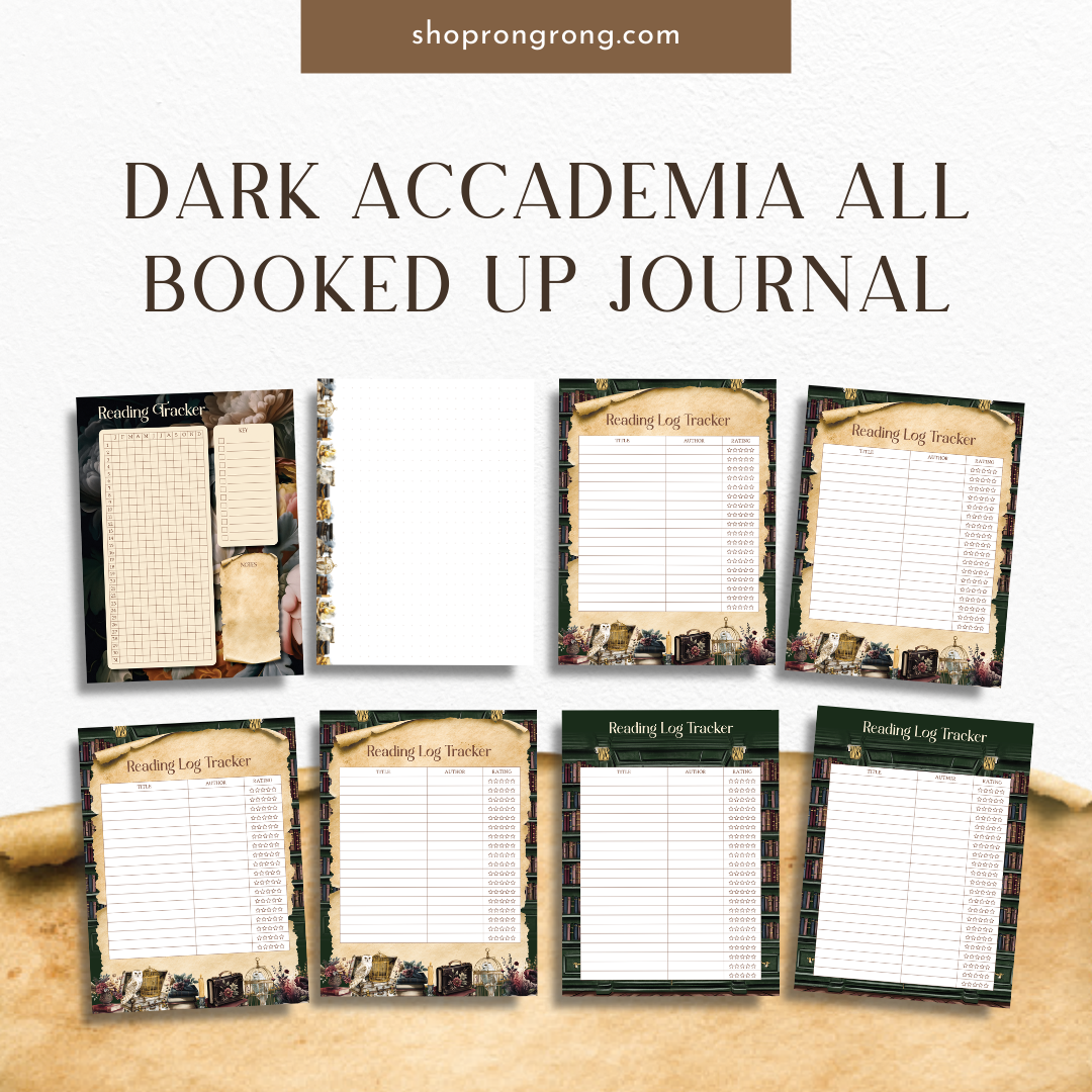 Shop Rongrong Dark Academia All Booked Up Journal [DOWNLOAD]