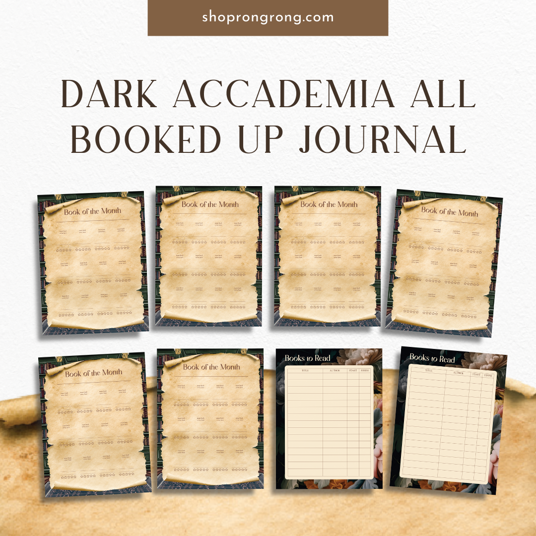 Shop Rongrong Dark Academia All Booked Up Journal [DOWNLOAD]