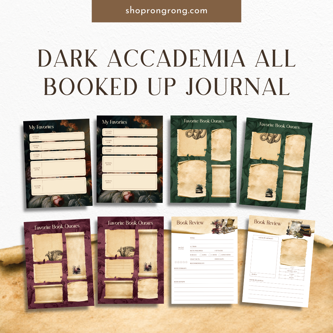 Shop Rongrong Dark Academia All Booked Up Journal [DOWNLOAD]