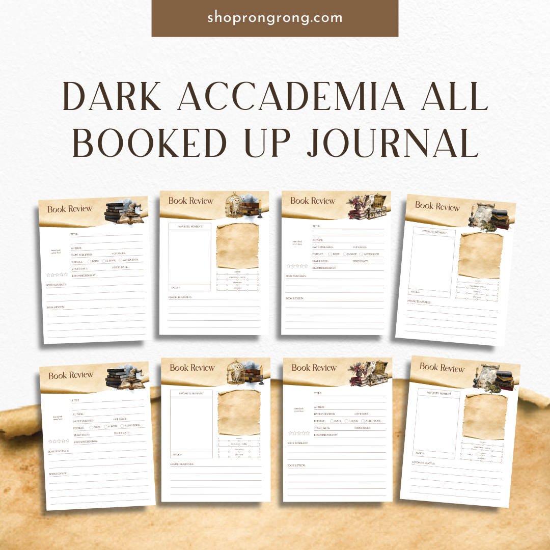 Shop Rongrong Dark Academia All Booked Up Journal [DOWNLOAD]